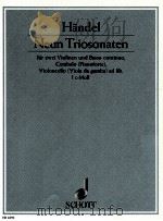 Neun Triosonaten für zwei Violinen und Basso continuo Opus 2 Ⅰ c-Moll/ut mineur/c minor ED 4393   1957  PDF电子版封面     