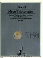 Neun Triosonaten für zwei Violinen und Basso continuo Cembalo Pianoforte Violoncello Viola da gamba   1958  PDF电子版封面     