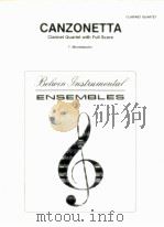 Canzonetta clarinet Quartett with full score   1961  PDF电子版封面    F.Mendelssohn 