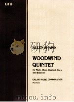 Woodwind quintet for flute oboe clarinet horn and bassoon（1989 PDF版）