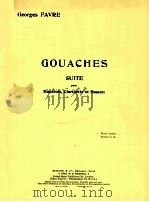 gouaches suite for hautbois clarinet et bassoon   1957  PDF电子版封面    George Favre 