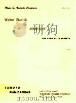 Arabeque for Bb clarinet   1987  PDF电子版封面    Walter Skolnik 