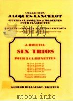 Six Trios pour 3 clarinettes op 8 n°2 trio en la mineur   1983  PDF电子版封面     