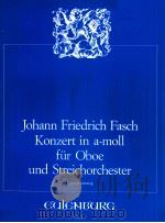 Konzert in a-moll für Oboe und Streichorchester GM 201   1975  PDF电子版封面     