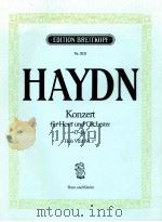 Konzerte für Horn und Orchester D-dur hob Ⅶd Nr.3﹡ ausgabe für horn und klavier Nr.3031     PDF电子版封面    Joseph Haydn 