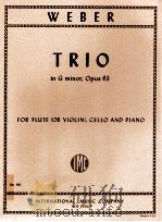 Trio in G minor Opus 63 for flute or Violin Cello and Piano No.910     PDF电子版封面    carl maria von weber 