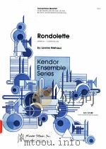rondolette for saxophone quartet grade 3 16210   1983  PDF电子版封面     