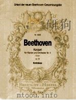 Konzert für Klavier und Orchester Nr.4 G-dur op.58 kontrabass Nr.14620   1996  PDF电子版封面     