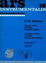ars 16 Concerto e minor for Oboe Strings and Continuo first edition score Ed.Nr.282 P（1954 PDF版）