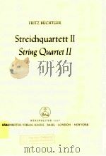 String quartet Ⅱ score     PDF电子版封面    Fritz Büchtger 