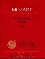 Eine Kleine Nachtmusik for string quartett KV 525   1964  PDF电子版封面    W.A.Mozart 