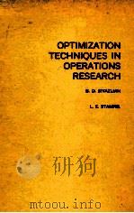 Optimization techniques in operations research（1974 PDF版）