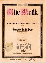 Konzert in B-Dur for Oboe Flute and piano AM 9b   1965  PDF电子版封面     