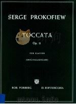 Toccata Op.11 für Klavier Originalausgabe   1913  PDF电子版封面     