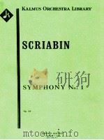 Symphony No.1 Op.26     PDF电子版封面    Scriabin 