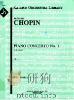 Piano Concerto No.1 in E minor op.11 full score A 1200     PDF电子版封面    Frédéric Chopin 
