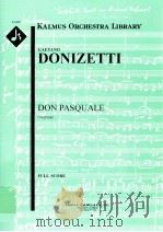 Don Pasquale Overture full score A 1410     PDF电子版封面     