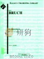 Romance for Viola and Orchestra Op.85 full score A 5422     PDF电子版封面    Max Bruch 