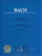 Three Sonatas for Viola da gamba Viola and Harpsichord BWV 1027-1029 Urtext of the New Bach edition   1987  PDF电子版封面     