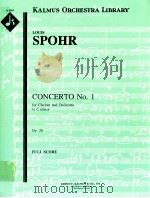 Concerto No.1 for Clarinet and Orchestra in C minor Op.26 full score A 2069     PDF电子版封面    Louis Sopher 