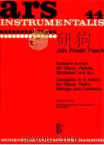 ars 44 concerto in d minor for Oboe Violin Strings and continuo Winschermann piano score Buck Ed.Nr.   1962  PDF电子版封面     