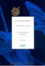 The Sound Barrier Rhapsody full score     PDF电子版封面    sir Malcolm Arnold 