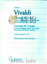 CONCERTO IX:F MAJOR for four obbligato Violins two Violas Violoncello and Basso continuo op.3 piano   1968  PDF电子版封面     