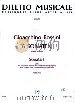 6 Sonaten Rudolf Malaric Sonata Ⅰ G-Dur für 2 Violinen Violoncello und Kontraba? oder Violine viola   1977  PDF电子版封面     