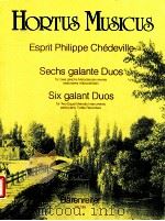six galant duos for two equal melodic instruments particularly treble recorders HM 199（1969 PDF版）