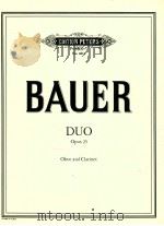 duo for oboe and clarinet OP.25 No.6014   1953  PDF电子版封面    Marion Bauer 