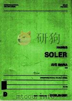 Ave Maria 1946 Singstimme Hoch Violine & Orgel 08 875   1990  PDF电子版封面    Hanns Soler 