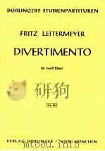 Divertimento fur zwolf Blaser   1976  PDF电子版封面     