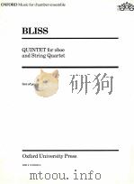 Quintet for oboe and String Quartet set of parts   1928  PDF电子版封面    Arthur Bliss 