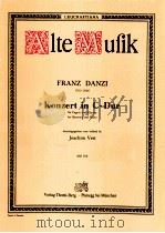 konzert in c-dur for bassoon and piano AM 50b   1985  PDF电子版封面    Franz Danzi 