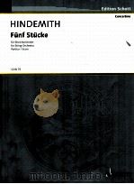 Fünf stücke for String orchestra opus 44/4 score CON 75（1955 PDF版）