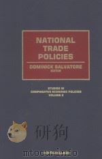 NATIONAL TRADE POLICIES  VOLUME 2   1992  PDF电子版封面  0444893008   