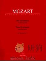 three Divertimenti for String quartet KV 136-138 125a-c Urtext of the New mozart edition BA 4860（1964 PDF版）