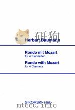 Rondo with Mozart for 4 clarinets score Sikorski 1588（1993 PDF版）