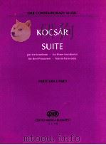 Suite for three trombones Partitura Z.14 178   1999  PDF电子版封面    Kocsár miklós 