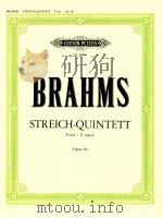 quintett für 2 violinen 2 violen und violoncello F-dur Opus 88 Nr.3905a     PDF电子版封面    Johannes Brahms 