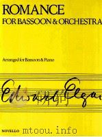 romance for bassoon and piano opus 62   1910  PDF电子版封面    Edward Elgar 