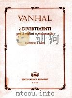 2 Divertimenti per 2 violini e violoncello partitura Z.13 729   1990  PDF电子版封面     