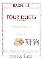 Four Duets S.802-805 for Violin and Viola No.1165     PDF电子版封面    J.S.Bach 