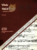 Vitale Tacet quartetto 'archi partitur z.13 457   1988  PDF电子版封面    Vitale 