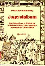 Jugendalbum Eine Auswahl von 14 Stucken fur 4 Violoncelli oder Cello-Ensemble bearbeitet von Gunter（1983 PDF版）