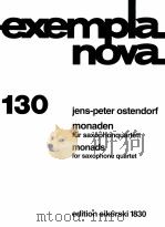 monaden für saxophonquartett edition sikorski 1830   1995  PDF电子版封面     