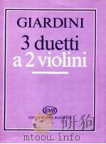 3 duetti a 2 Violini Op.2 Z.13 335   1987  PDF电子版封面     