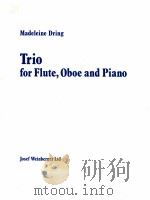 trio for flute oboe and piano   1970  PDF电子版封面     