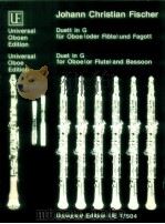 Duet in G for Oboe or Flute and Bassoon UE 17504   1982  PDF电子版封面    Johann Christian Fischer 
