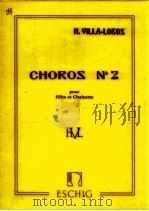 choros No.2 pour fl?te et clarinette   1927  PDF电子版封面    H.Villa-Lobos 